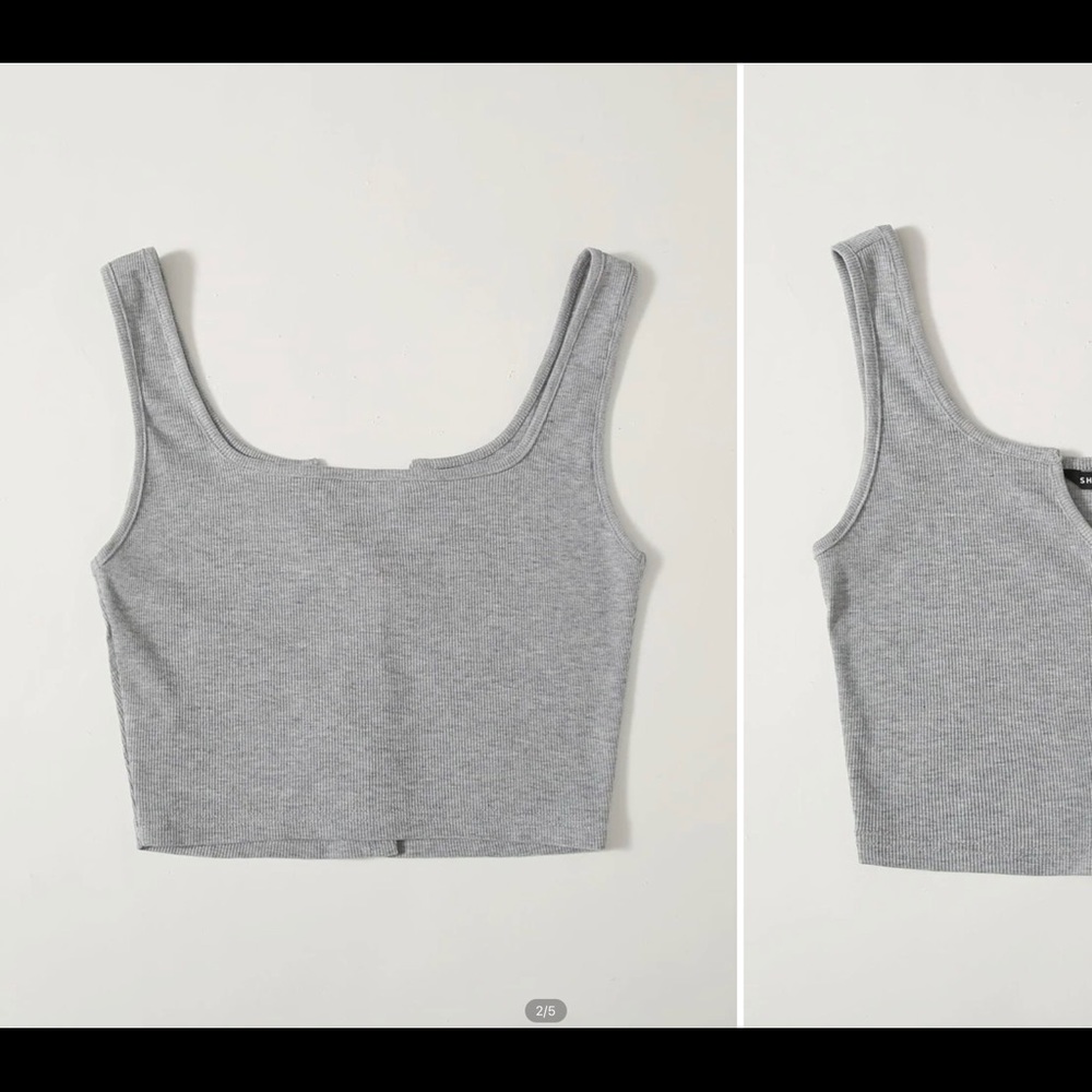 Cropped Button Front Tank Top - Picture 8 of 8